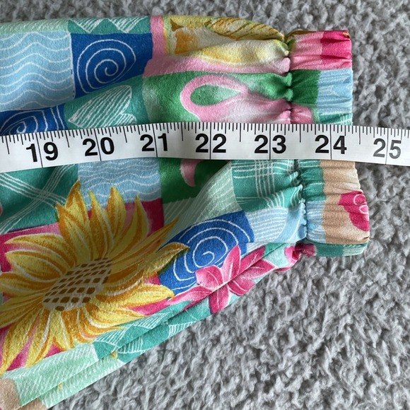 Vintage KORET Francisca Windbreaker Jacket Womens XL Floral Full‎ zip Colorful - Picture 8 of 16